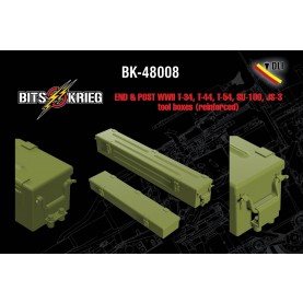 1/48 BitsKrieg BK-48008 End & Post WWII T-34, T-44, T-54, SU-100, JS-3 tool boxes (reinforced)