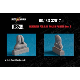 1/32 BitsKrieg BK/IBG32017 Headrest verison 2 for PZL P.11C Polish Fighter (fits IBG 32001)