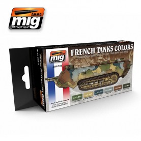 A.MIG-7110 WW I & WW II French Camouflage Colors