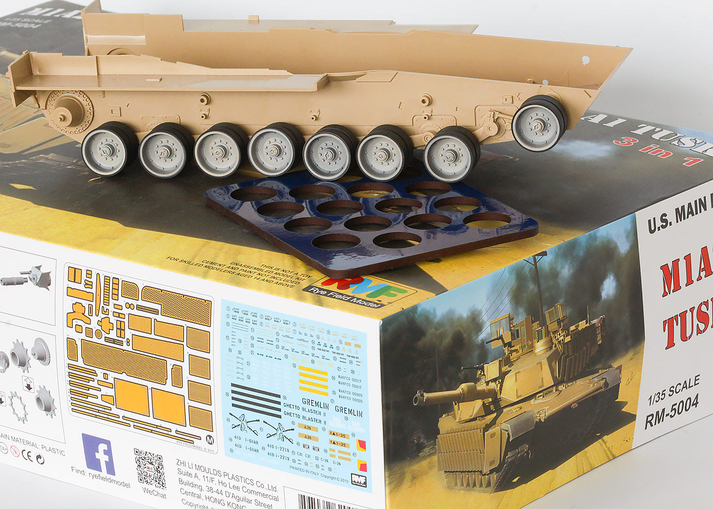 1/35 QuickWheel QW-178 M1 Abrams - Rye Field Model / Hobby 2000