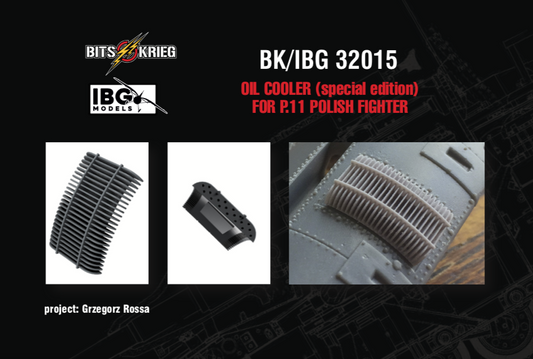 1/32 BitsKrieg BK/IBG32015 Oil Cooler (Special Edition) for PZL P.11 Polish Fighter