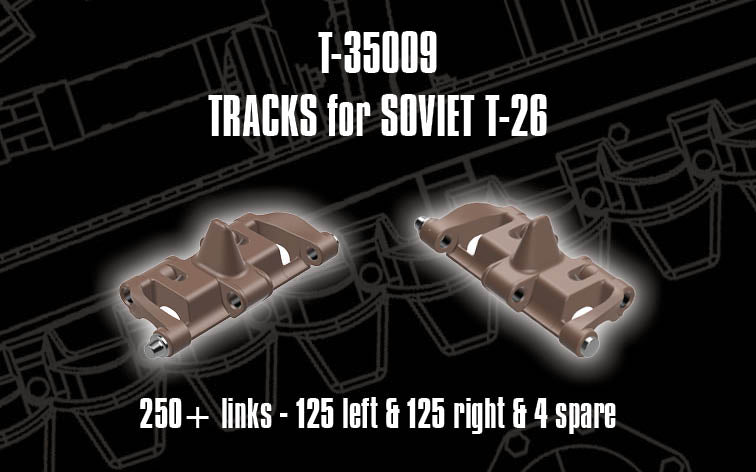 1/35 QuickTracks T-35009 Tracks for Soviet T-26