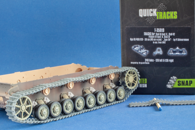 1/35 QuickTracks T-35019 Tracks for StuG III Ausf. G; Pz.Kpfw. IV Ausf. H; StuG IV - "type 5A". 1942+ prod.