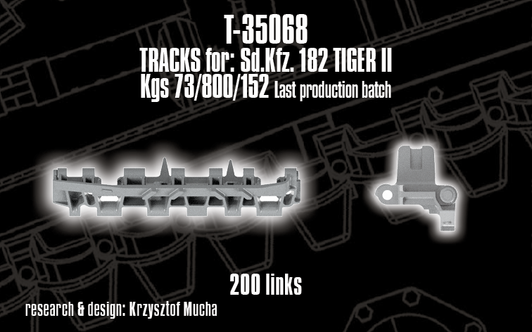 1/35 QuickTracks T-35068 Tracks for Sd.Kfz. 182 Tiger II / King Tiger - final production batch