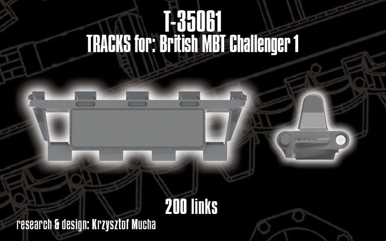 1/35 QuickTracks T-35061 Tracks for British MBT Challenger 1