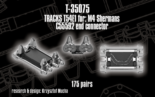 1/35 QuickTracks T-35075 T54E1 type Tracks for M4 Sherman