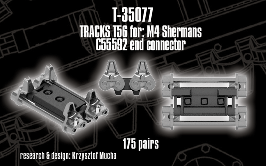 1/35 QuickTracks T-35077 T56 type Tracks for M4 Sherman