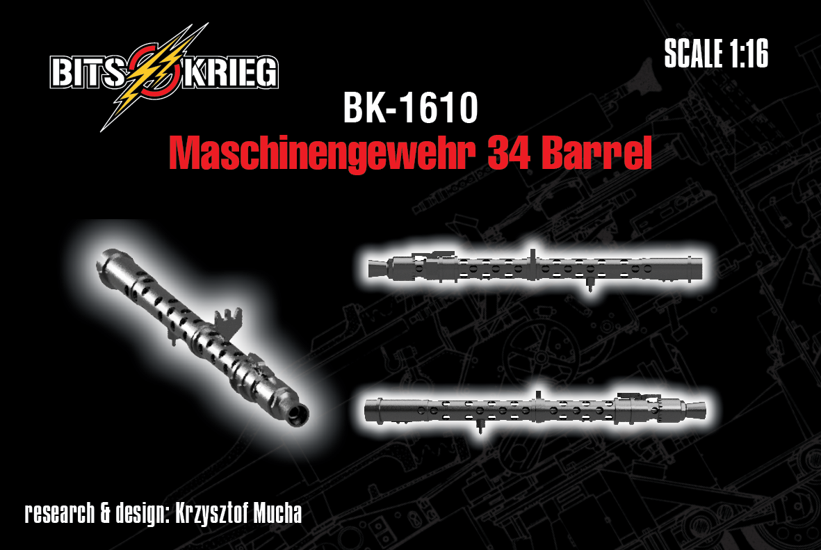 1/16 BitsKrieg BK-1610 Maschinengewehr34 Barrel