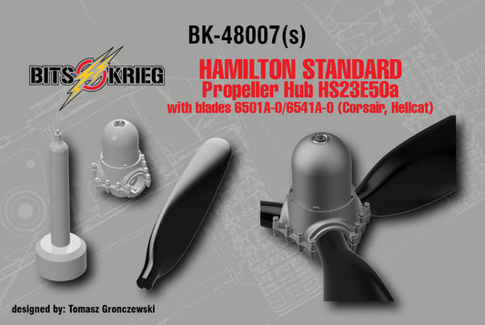 1/48 BitsKrieg BK48007S Hamilton Standard Propeller Hub HS23E50a with blades 6501A-0/6541A-0 (Corsair, Hellcat)