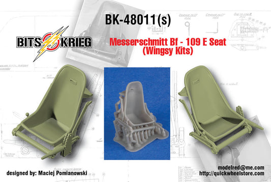 1/48 BitsKrieg BK48011S Messerschmitt Bf-109 E Seat (Wingsy)