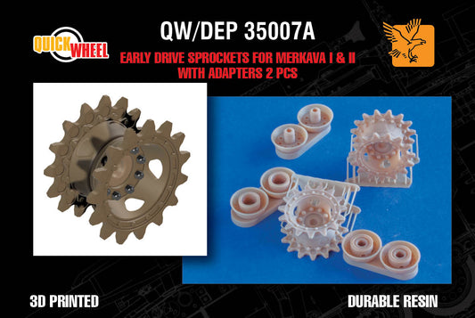 1/35 QW/DEP-35007A Early Drive Sprockets for IDF Merkava Mk 1 & Mk 2