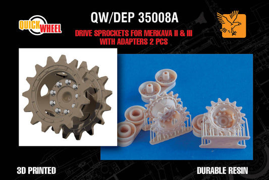 1/35 QW/DEP-35008A Drive Sprockets for IDF Merkava Mk 2 & Mk 3