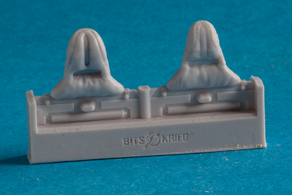 1/48 BitsKrieg BK48004S Pilot's Headrests (2 variants) for PZL P.11c Polish Fighter (Arma Hobby)