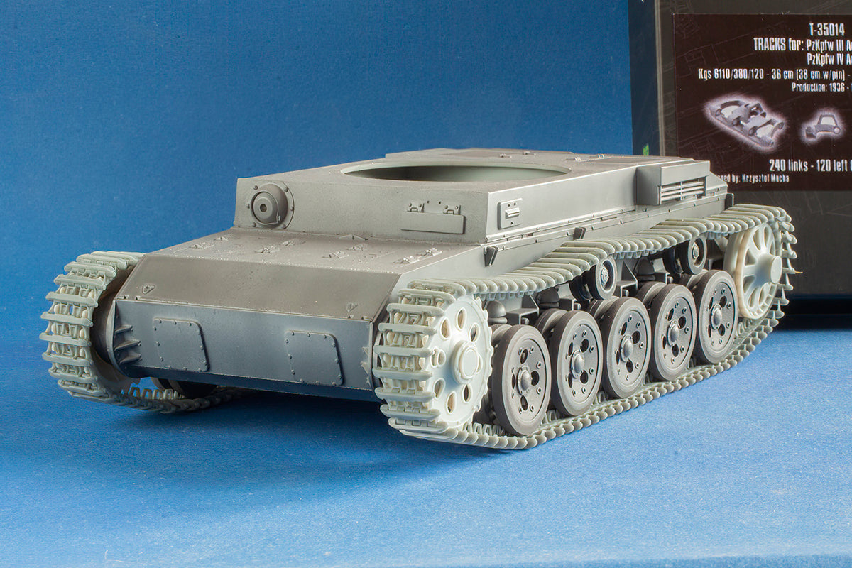 1/35 QuickTracks T-35014 Tracks for Pz.Kpfw. III & Pz.Kpfw. IV A, B, C, D "type 1" 1936-1940 prod.