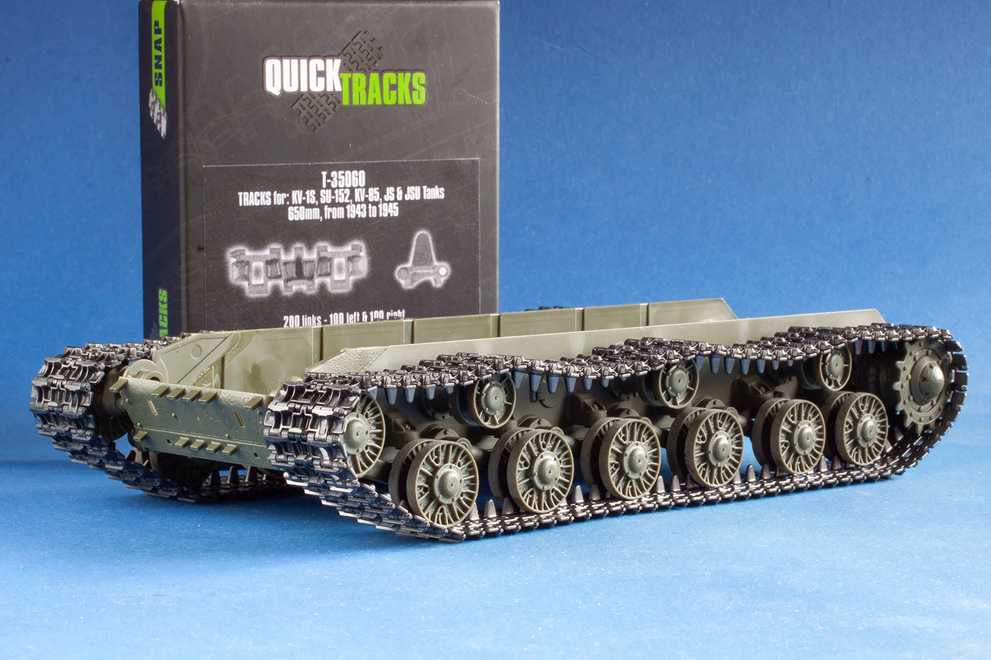 1/35 QuickTracks T-35060 Tracks for KV-1S; SU-152; KV-85; JS & JSU Tanks - 650mm; 1943-1945 prod.