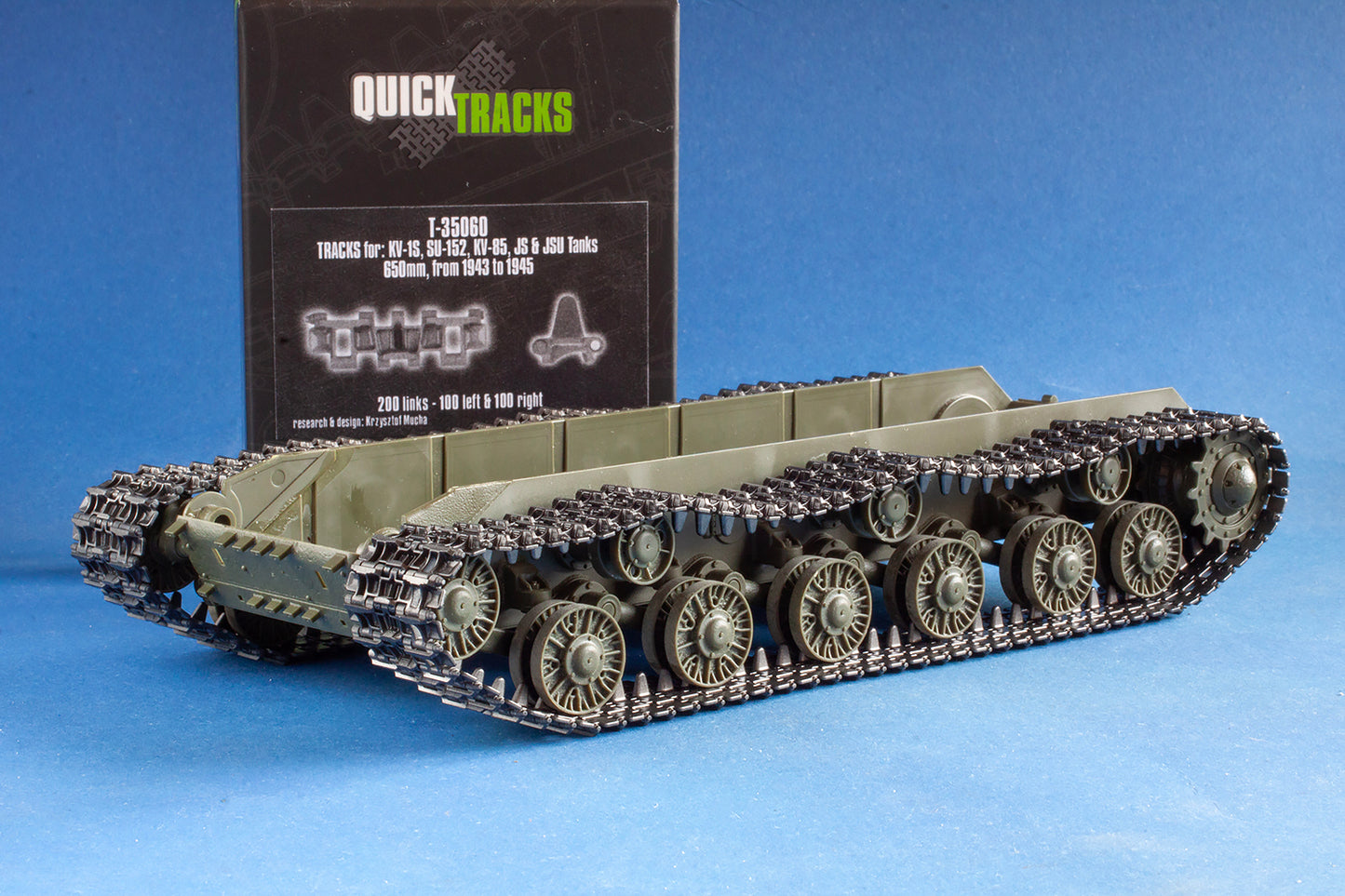 1/35 QuickTracks T-35060 Tracks for KV-1S; SU-152; KV-85; JS & JSU Tanks - 650mm; 1943-1945 prod.