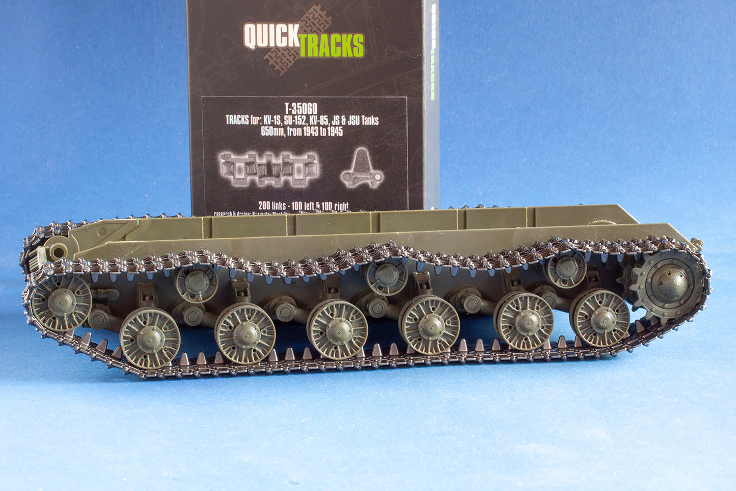 1/35 QuickTracks T-35060 Tracks for KV-1S; SU-152; KV-85; JS & JSU Tanks - 650mm; 1943-1945 prod.