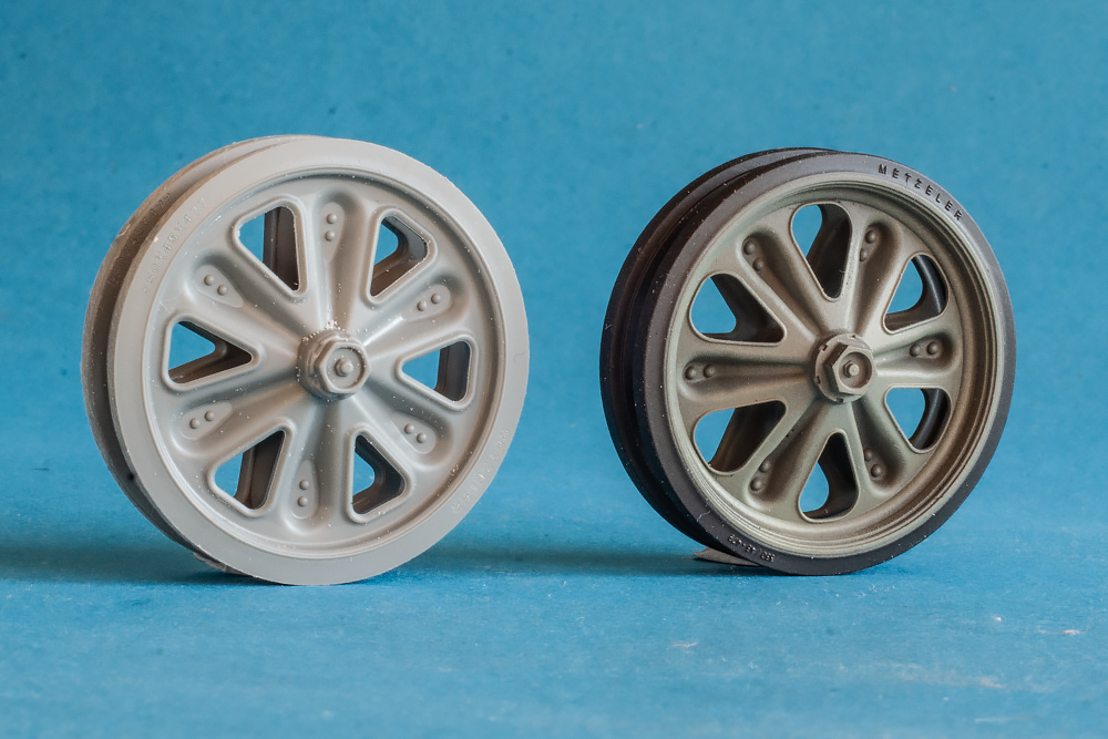 1/16 QuickWheel QWX-16008 Sd.Kfz. 250 Road Wheels (Type 1) upgrade for Das Werk kits