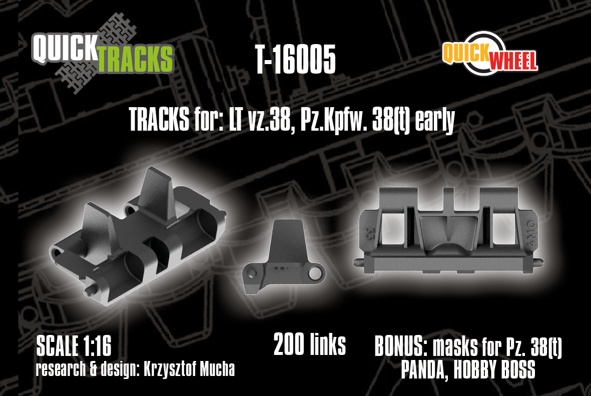 1/16 QuickTracks T-16005 LT vz.38; Pz.Kpfw. 38(t) early