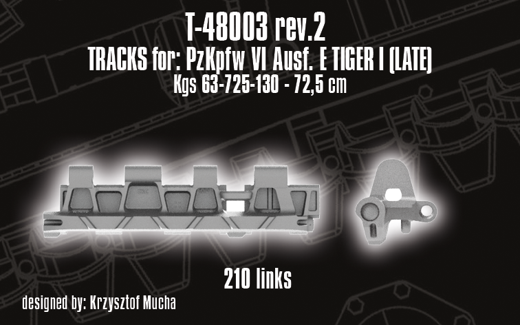 1/48 QuickTracks T-48003 Late Tracks for Pz.Kpfw. VI Ausf. E Tiger I