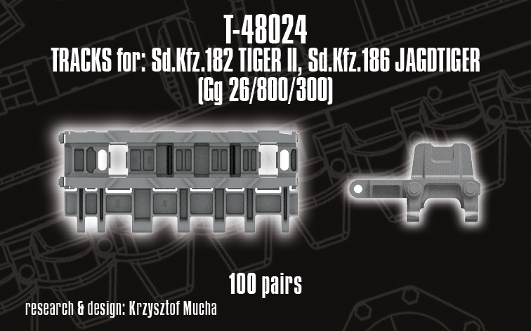 1/48 QuickTracks T-48024 Tracks for Sd.Kfz. 182 Tiger II / King Tiger; Sd.Kfz. 186 Jagdtiger