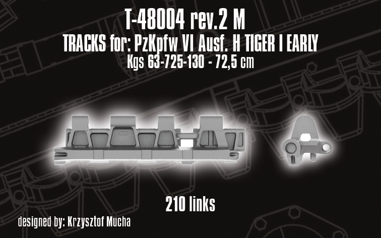 1/48 QuickTracks T-48004 Early Tracks for Pz.Kpfw. VI Ausf. H Tiger I