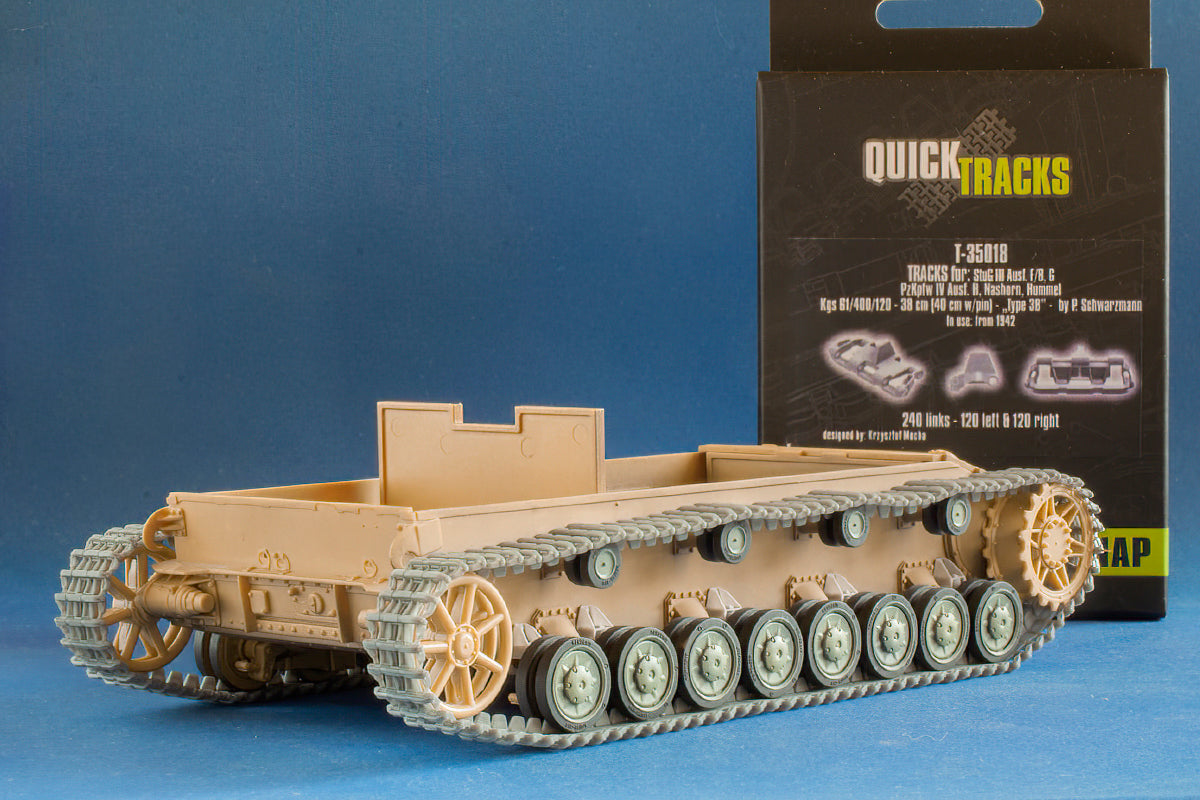 1/35 QuickTracks T-35018 Tracks for StuG III Ausf. F/8, G; Pz.Kpfw. IV Ausf. H; Nashorn; Hummel - "type 3B". 1942+ prod.