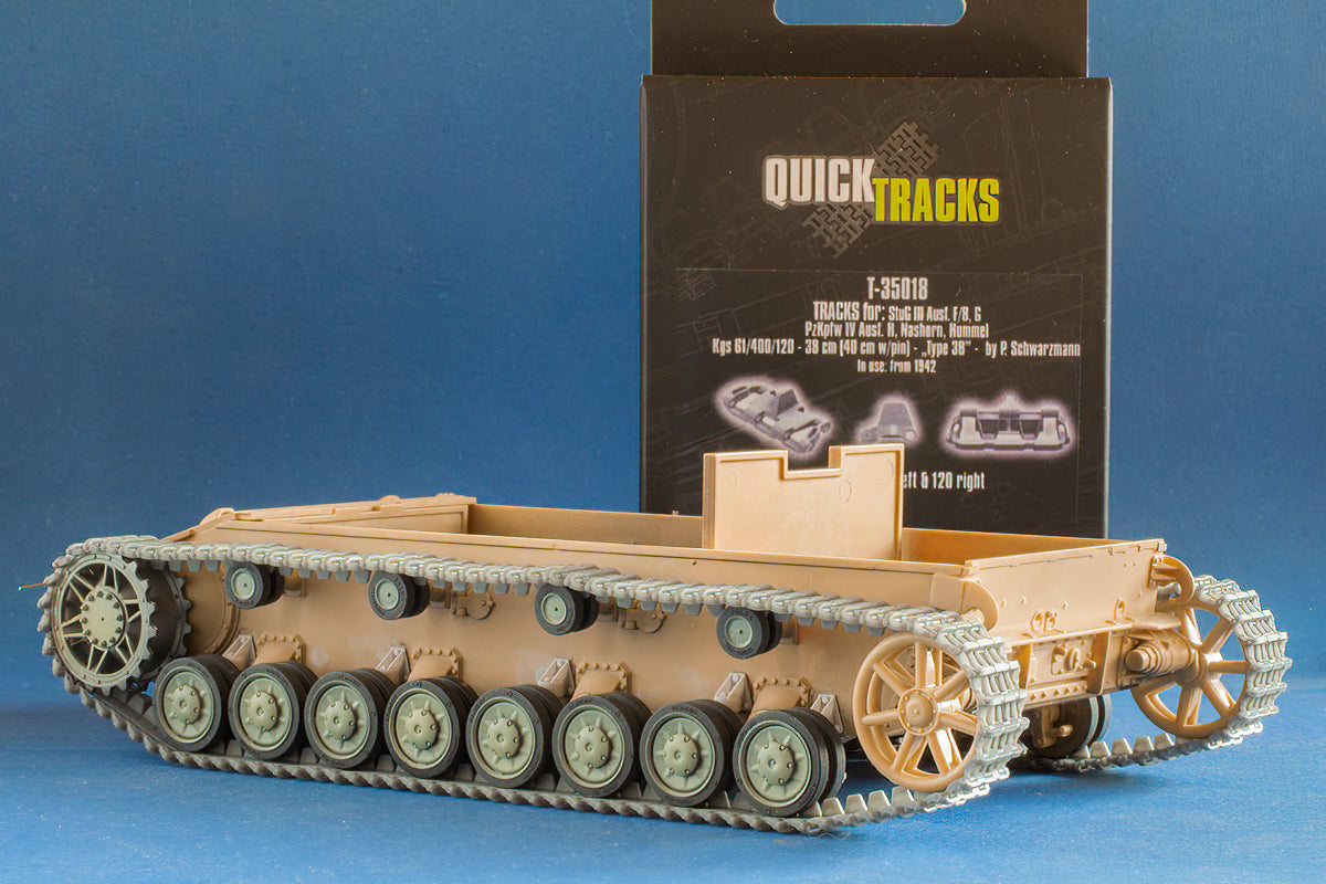 1/35 QuickTracks T-35018 Tracks for StuG III Ausf. F/8, G; Pz.Kpfw. IV Ausf. H; Nashorn; Hummel - "type 3B". 1942+ prod.