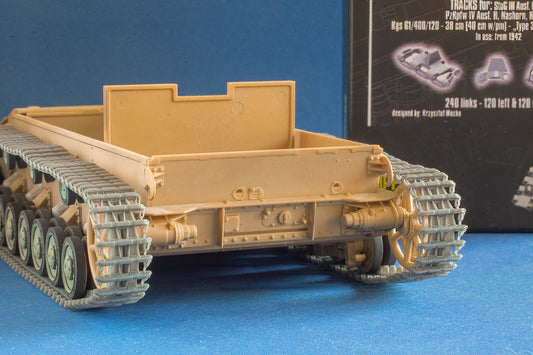 1/35 QuickTracks T-35018 Tracks for StuG III Ausf. F/8, G; Pz.Kpfw. IV Ausf. H; Nashorn; Hummel - "type 3B". 1942+ prod.