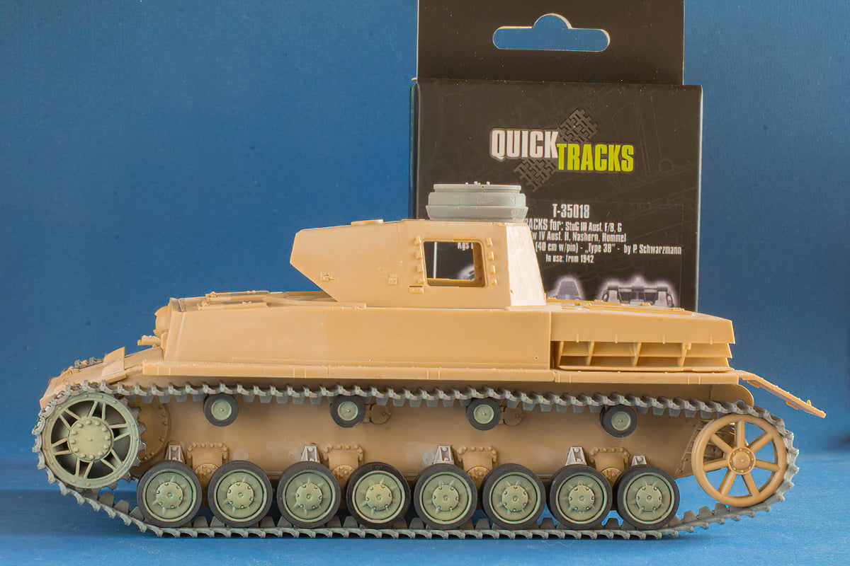 1/35 QuickTracks T-35018 Tracks for StuG III Ausf. F/8, G; Pz.Kpfw. IV Ausf. H; Nashorn; Hummel - "type 3B". 1942+ prod.