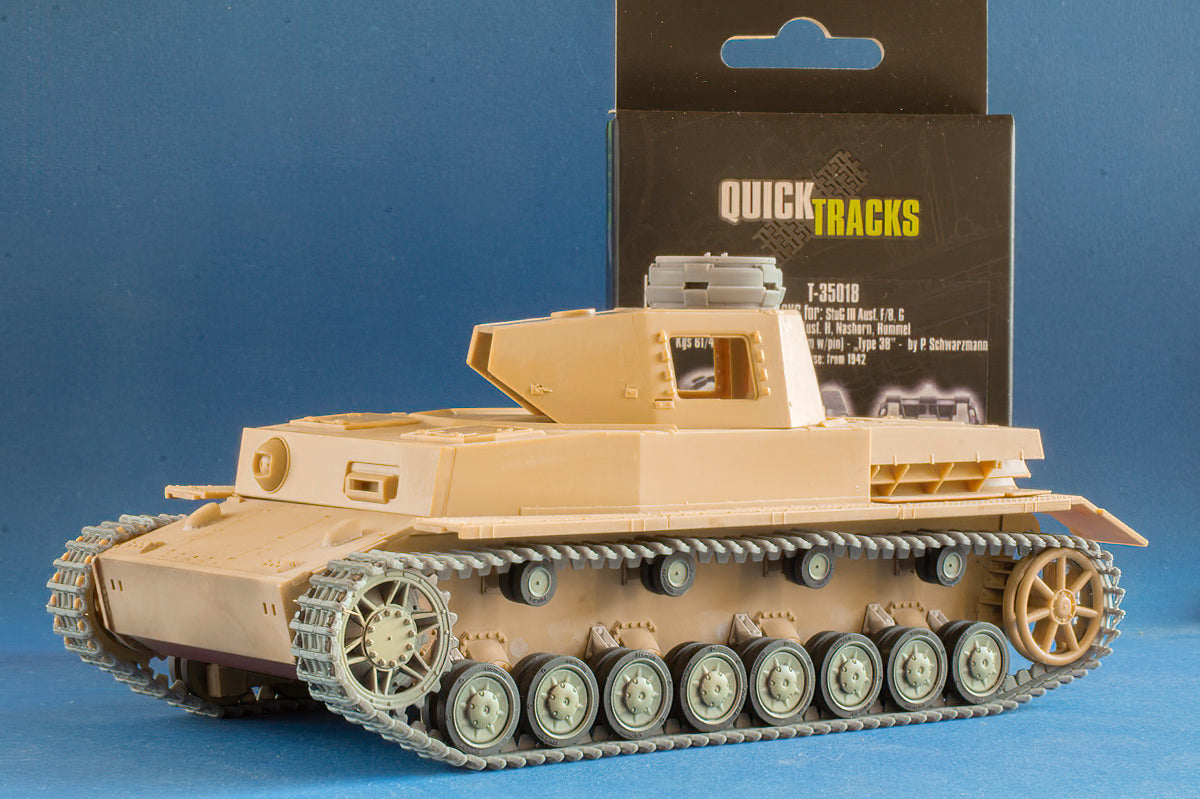 1/35 QuickTracks T-35018 Tracks for StuG III Ausf. F/8, G; Pz.Kpfw. IV Ausf. H; Nashorn; Hummel - "type 3B". 1942+ prod.