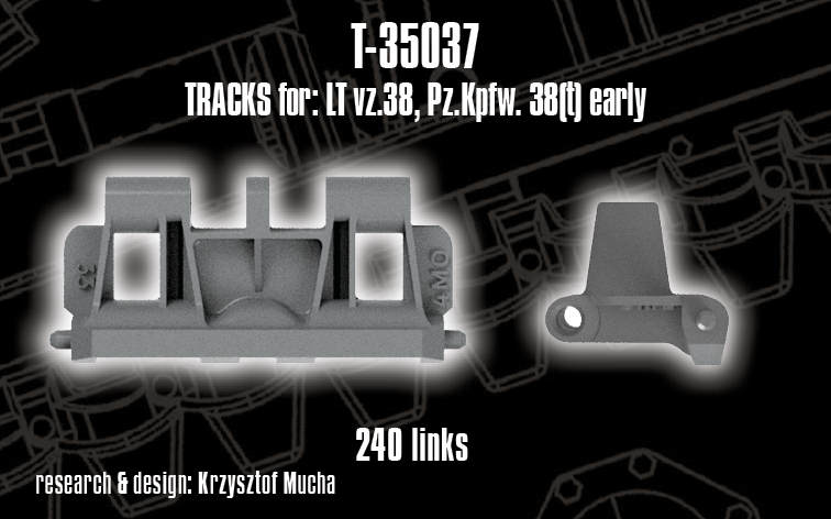 1/35 QuickTracks T-35037 Tracks for LT vz. 38; Pz.Kpfw. 38(t) early