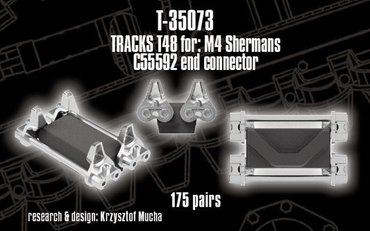 1/35 QuickTracks T-35073 T48 type Tracks for M4 Sherman