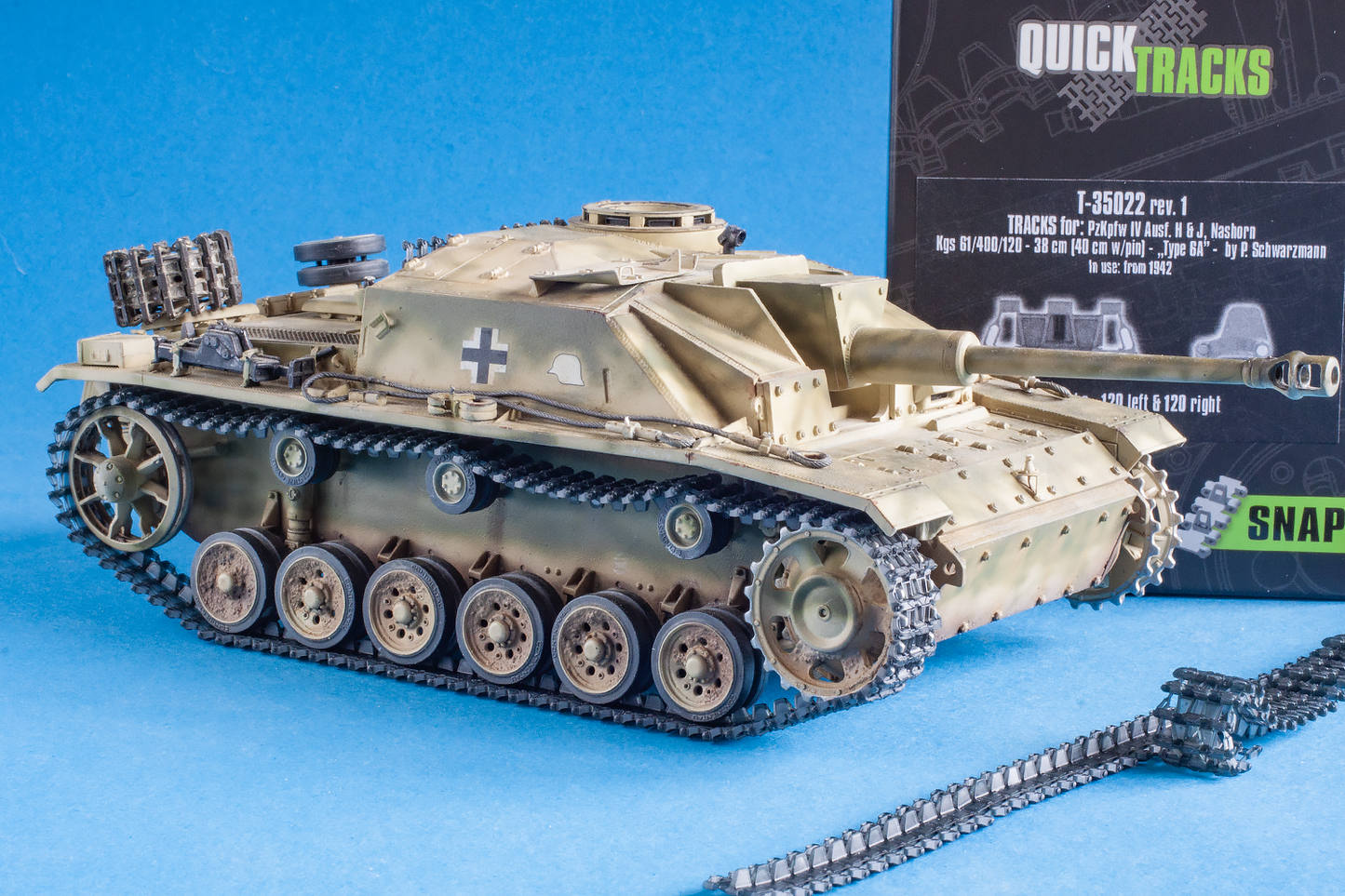 1/35 QuickTracks T-35022 Tracks for Pz.Kpfw. IV Ausf. H & J; Nashorn - "type 6A". 1942+ prod.