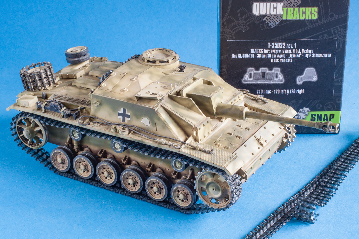 1/35 QuickTracks T-35022 Tracks for Pz.Kpfw. IV Ausf. H & J; Nashorn - "type 6A". 1942+ prod.