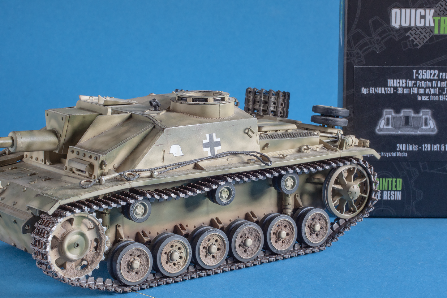 1/35 QuickTracks T-35022 Tracks for Pz.Kpfw. IV Ausf. H & J; Nashorn - "type 6A". 1942+ prod.