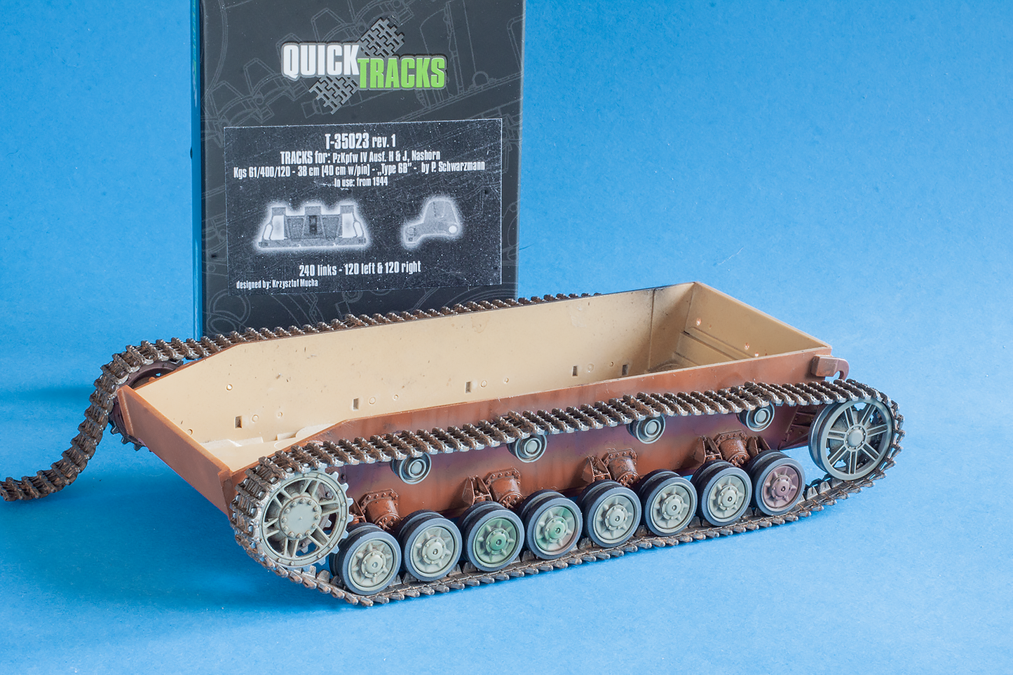 1/35 QuickTracks T-35023 Tracks for Pz.Kpfw. IV Ausf. H & J; Nashorn - "type 6B". 1944+ prod.