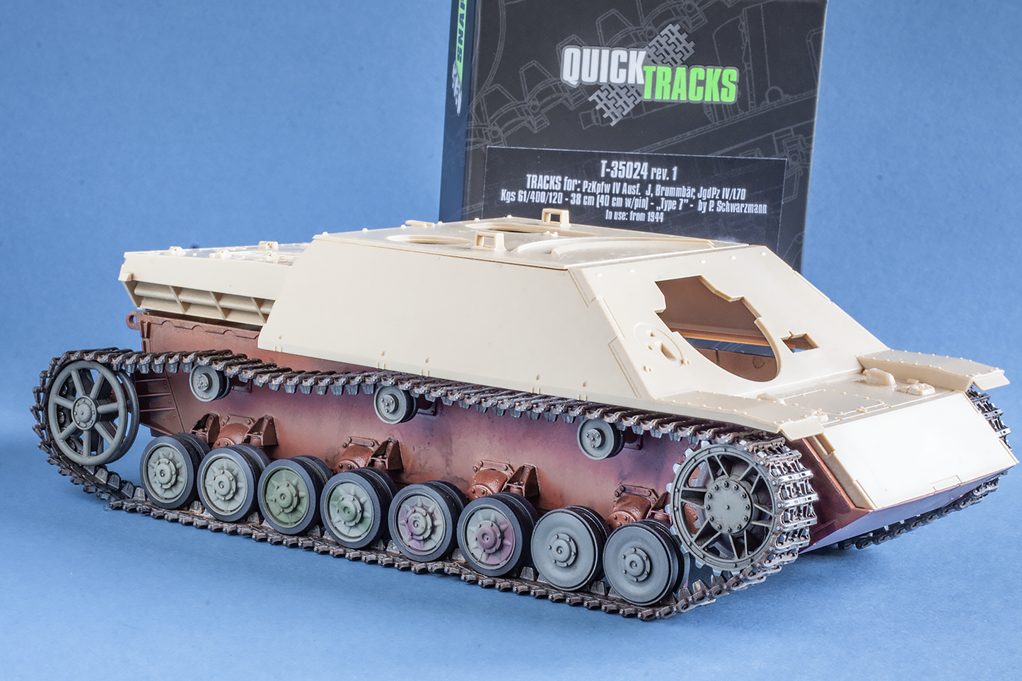 1/35 QuickTracks T-35024 Tracks for Pz.Kpfw. IV Ausf. J; Brummbar; Jgd.Pz. IV/L70 - "type 7". 1944+ prod.