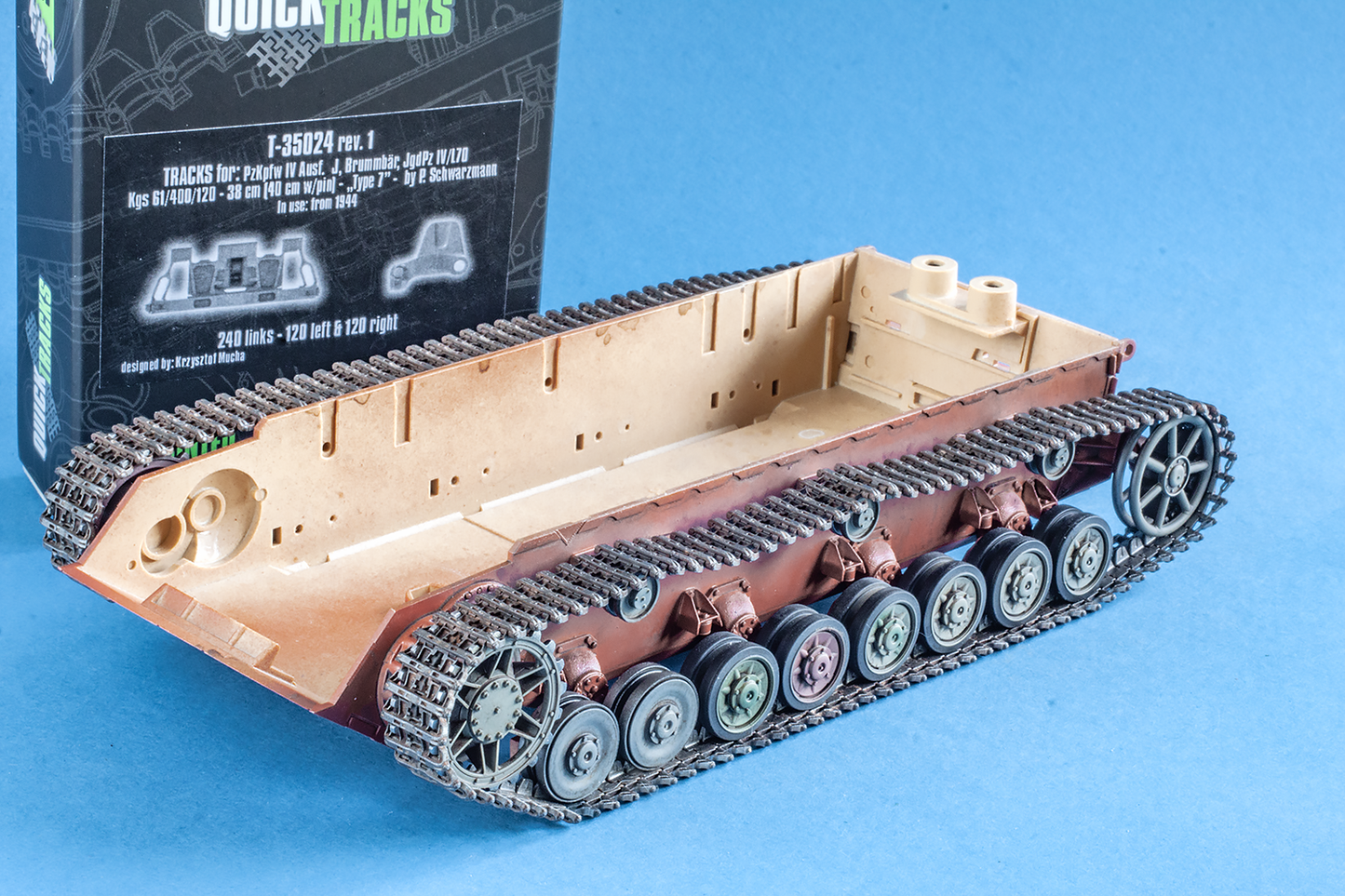 1/35 QuickTracks T-35024 Tracks for Pz.Kpfw. IV Ausf. J; Brummbar; Jgd.Pz. IV/L70 - "type 7". 1944+ prod.