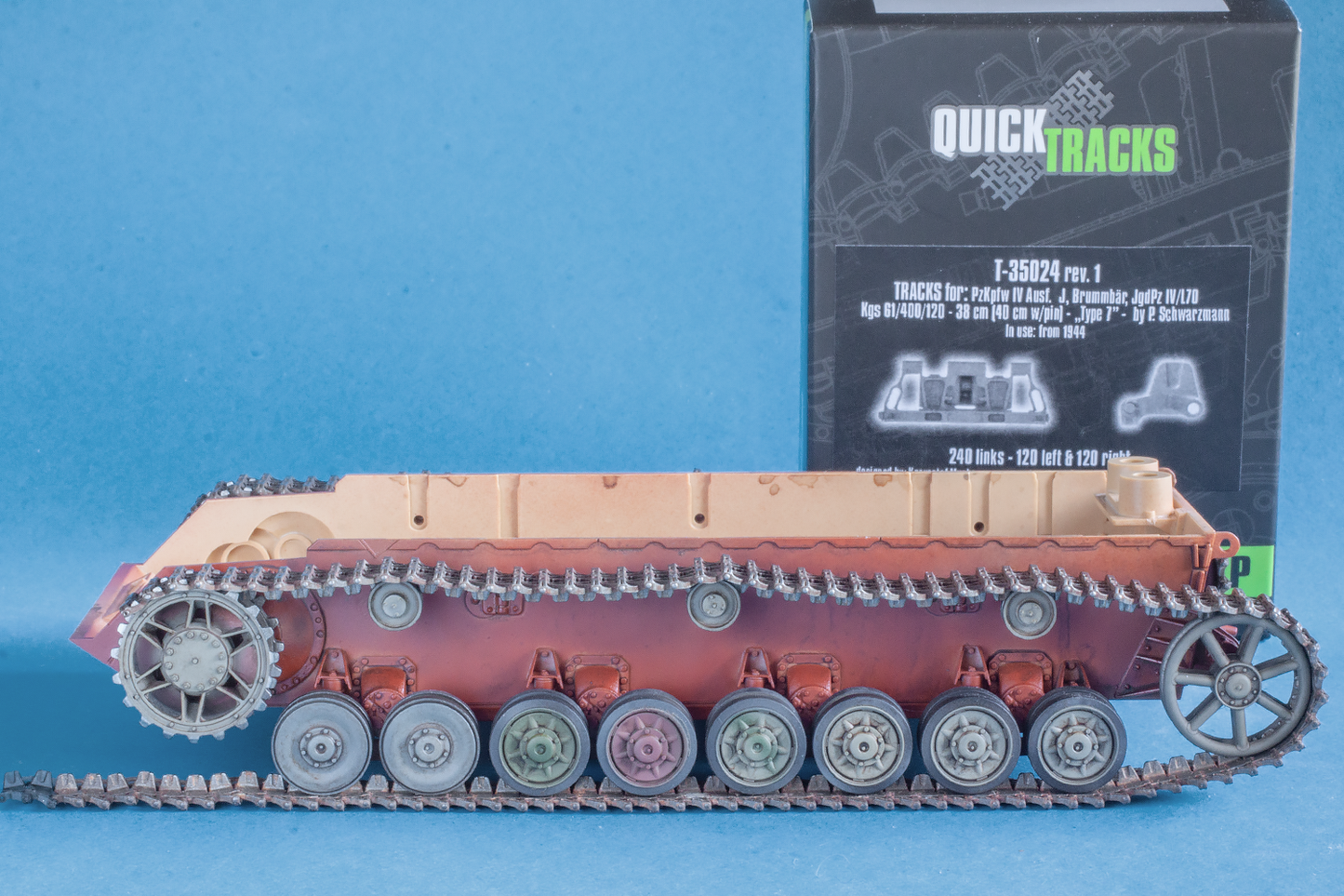 1/35 QuickTracks T-35024 Tracks for Pz.Kpfw. IV Ausf. J; Brummbar; Jgd.Pz. IV/L70 - "type 7". 1944+ prod.