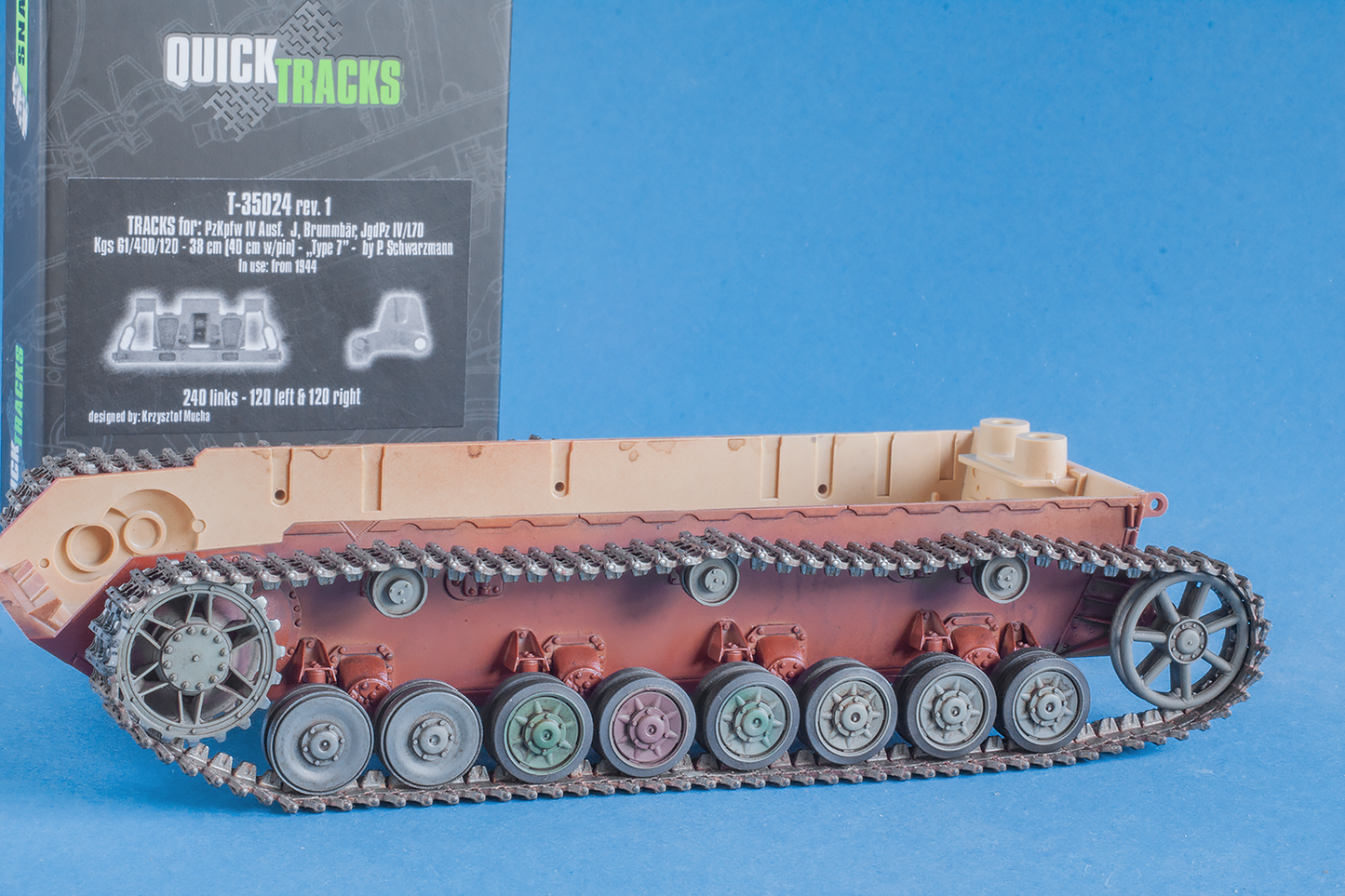 1/35 QuickTracks T-35024 Tracks for Pz.Kpfw. IV Ausf. J; Brummbar; Jgd.Pz. IV/L70 - "type 7". 1944+ prod.