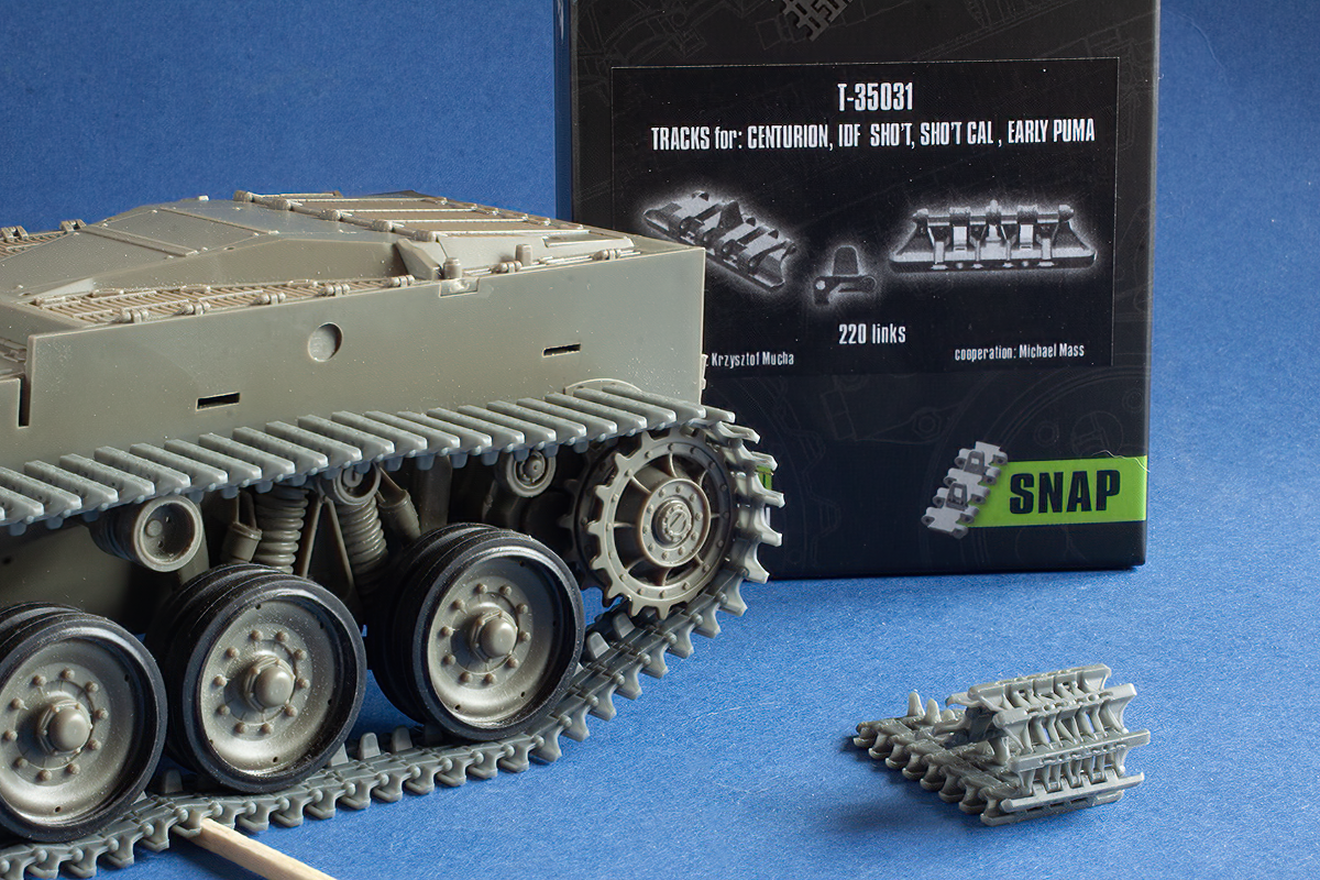 1/35 QuickTracks T-35031 Tracks for IDF Centurion; Sho't; Sho't Cal (Sho't Kal); Puma (early)