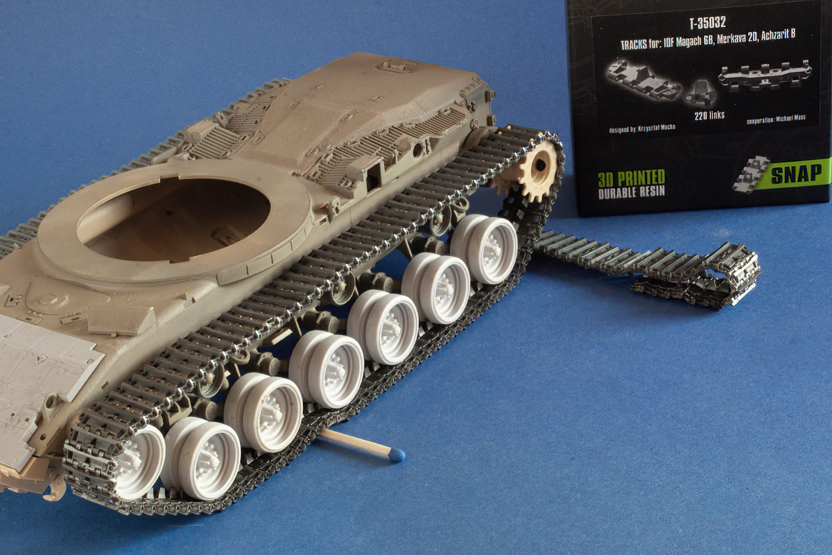 1/35 QuickTracks T-35032 Tracks for IDF Magach 6B; Merkava 2D; Achzarit B