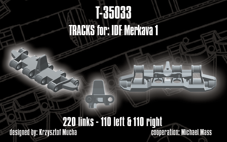 1/35 QuickTracks T-35033 Tracks for IDF Merkava I