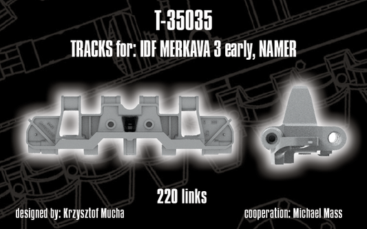 1/35 QuickTracks T-35035 Tracks for IDF Merkava 3 early; Namer