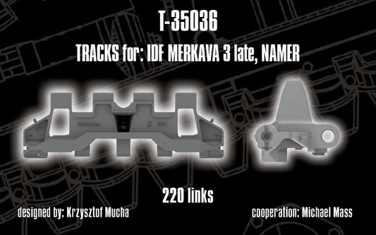 1/35 QuickTracks T-35036 Tracks for IDF Merkava 3 late; Namer