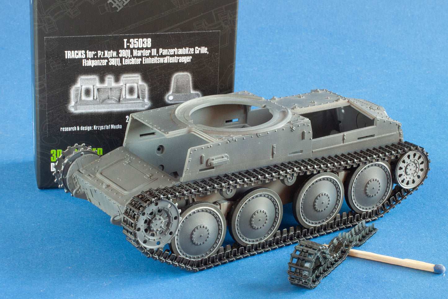 1/35 QuickTracks T-35038 Tracks for Pz.Kpfw. 38(t); Marder III; Panzerhaubitze Grille; Flakpanzer 38(t); Leichter Einheitswaffentraeger