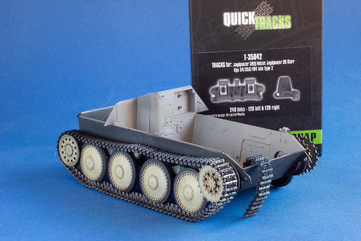 1/35 QuickTracks T-35042 Tracks for Jagdpanzer 38(t) Hetzer; Jagdpanzer 38 Starr - late, Type 2