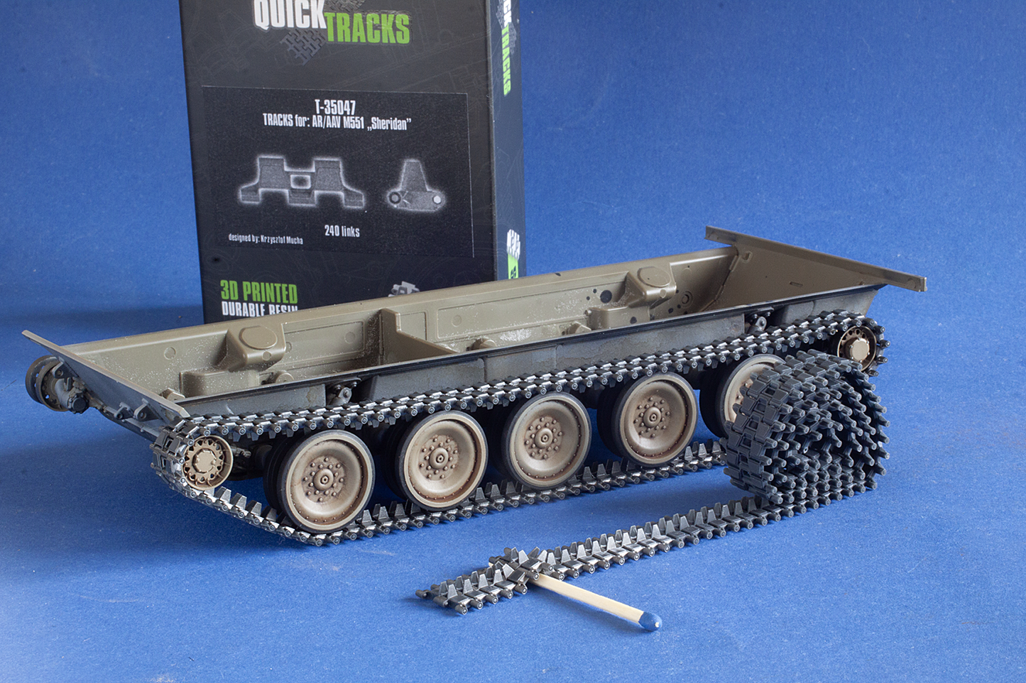 1/35 QuickTracks T-35047 Tracks for AR/AAV M551 Sheridan