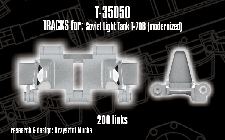 1/35 QuickTracks T-35050 Tracks for Soviet Light Tank T-70B (modernised)